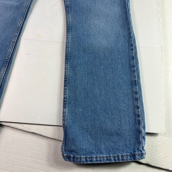 Y2K Levi's Jean Women 32x30* 515 Mid Rise Boot Cut Blue Faded Denim Tag 12M Miss - Picture 5 of 16